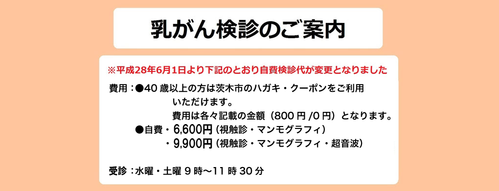 マンモグラフィによる乳がん検診