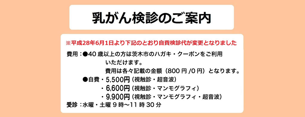 マンモグラフィによる乳がん検診